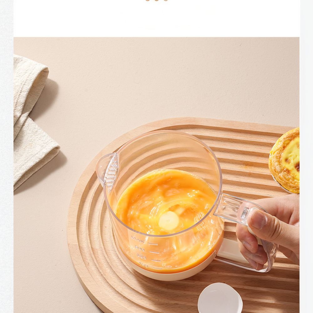 Kitchen Baking Storage Containers - Frullatore manuale portatile per uova, bicchiere
