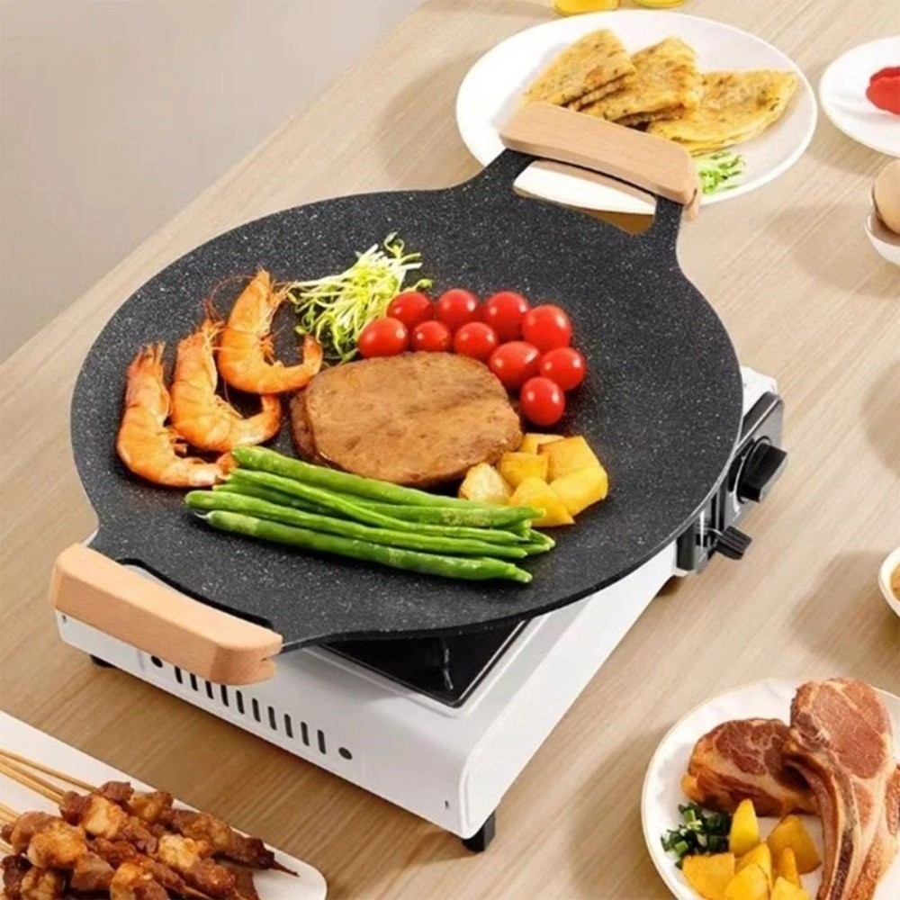 Kitchen Baking Tray Organiser - Padella per Barbecue Coreano 30/32/34/36/38cm con