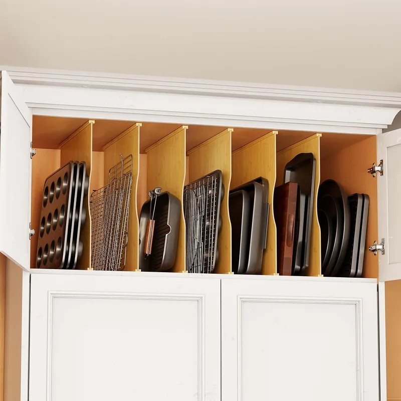 Kitchen Baking Sheet Organizer - Set da 6 divisori per vassoi