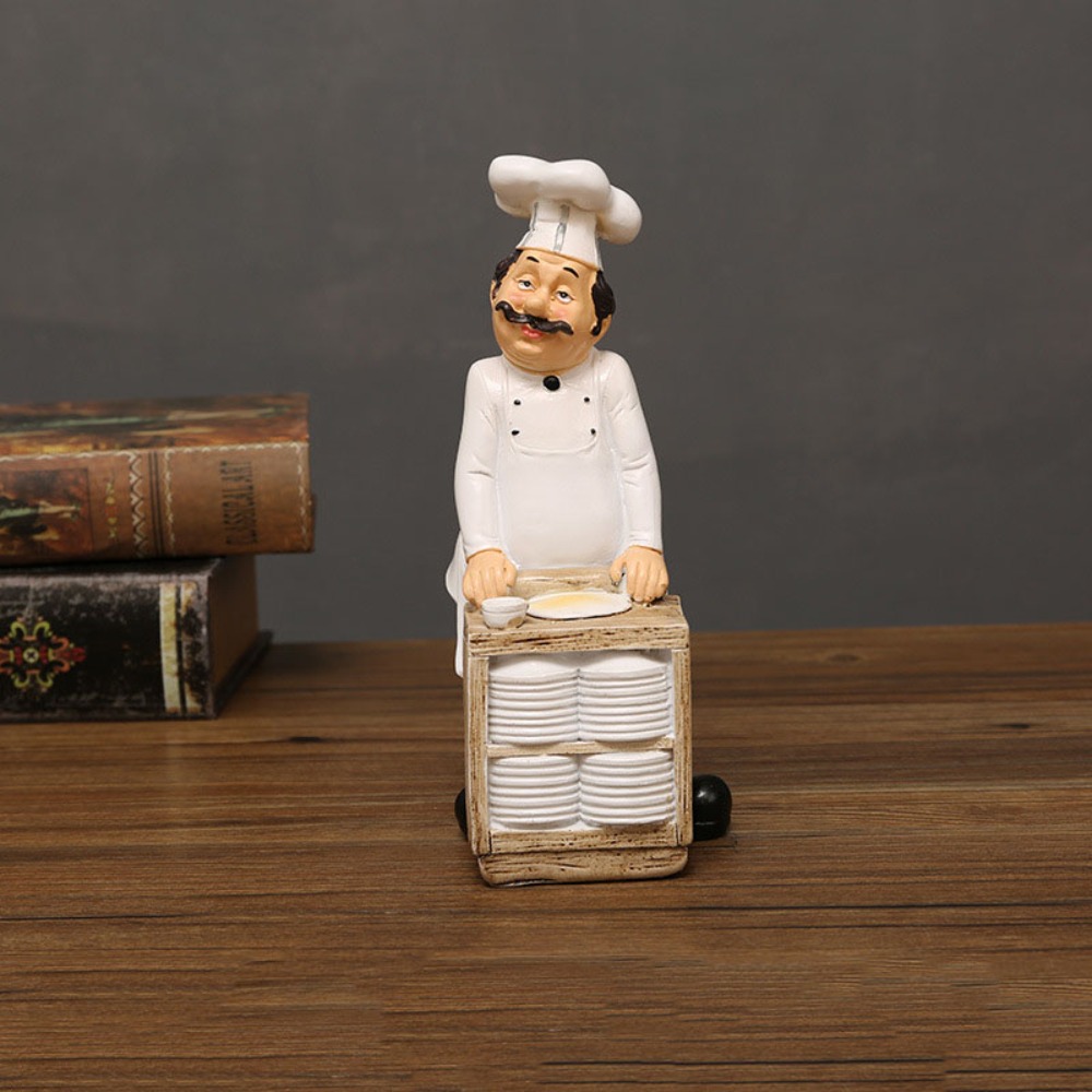 Kitchen Bakery - Artigianato rustico panetteria chef statua in