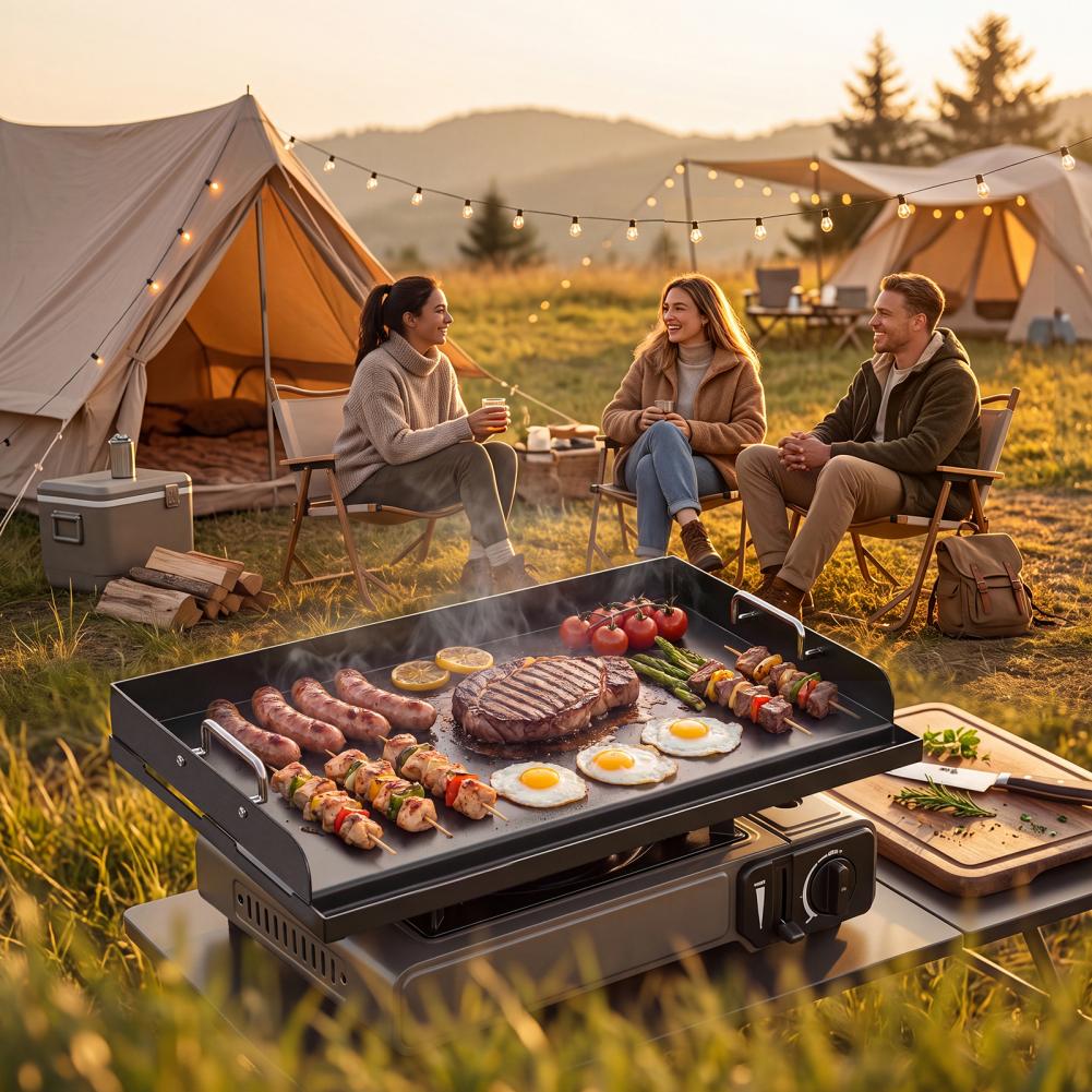 Kitchen And Baking Equipment - Piastra in ghisa antiaderente pretrattata spessa