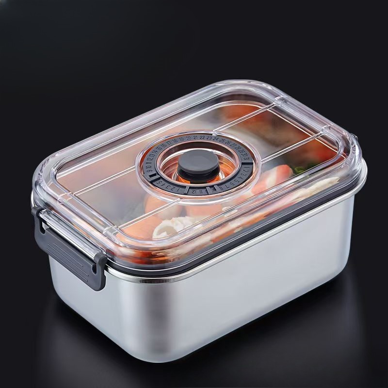 Kitchen Baking Tray Organizer - Contenitore per Alimenti Sottovuoto in Acciaio