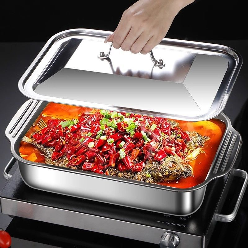 Kitchen Baking Oven - Teglia Profonda in Acciaio Inox con