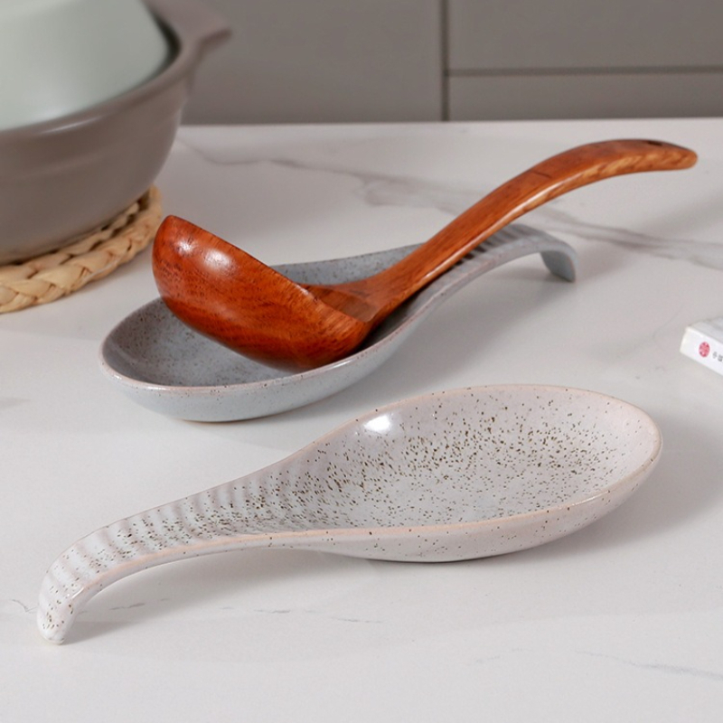 Kitchen Baking Appliances - Poggiacucchiaio in Ceramica per Piano Cottura,