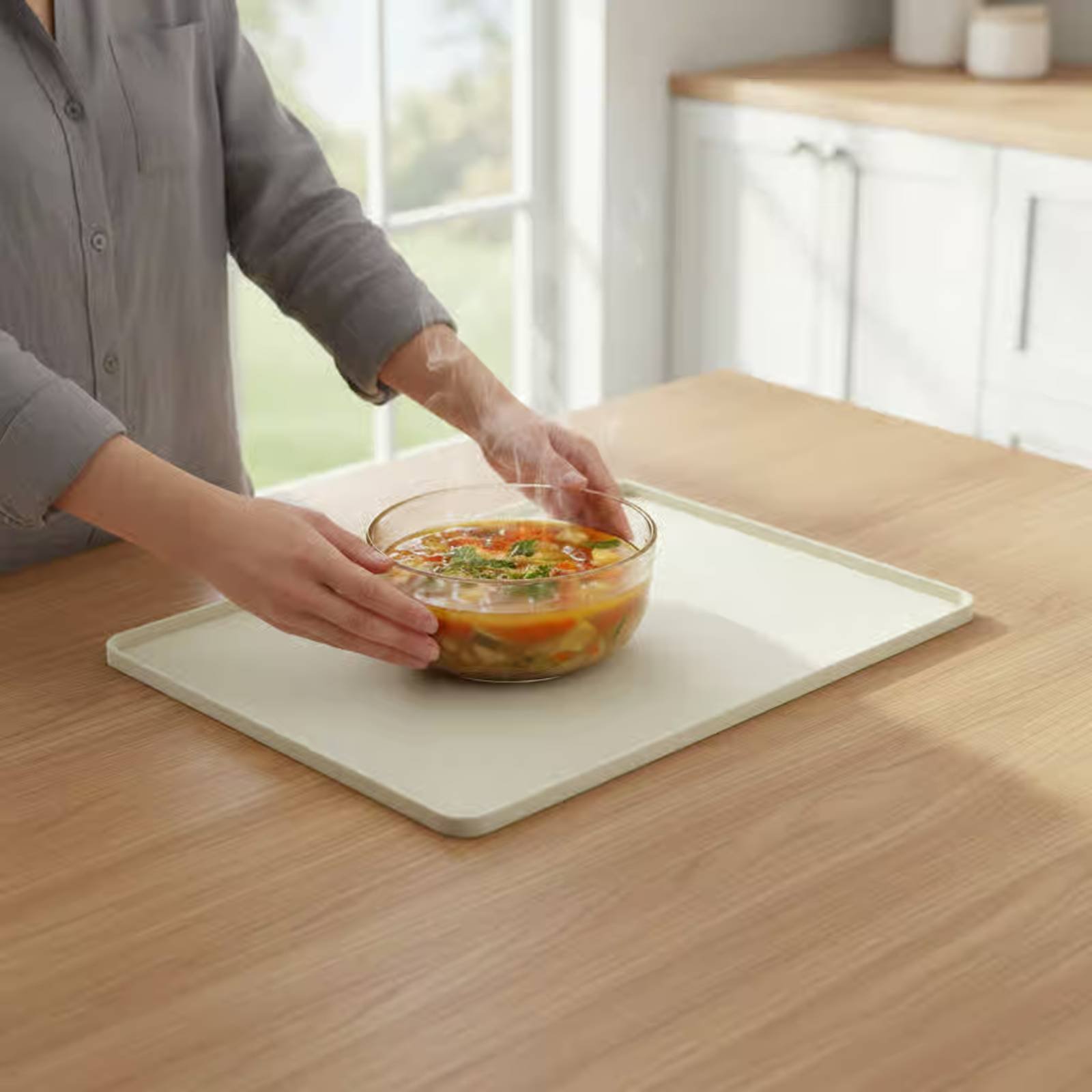 Kitchen Baking Oven - Tappetino in Silicone per Microonde, Protezione
