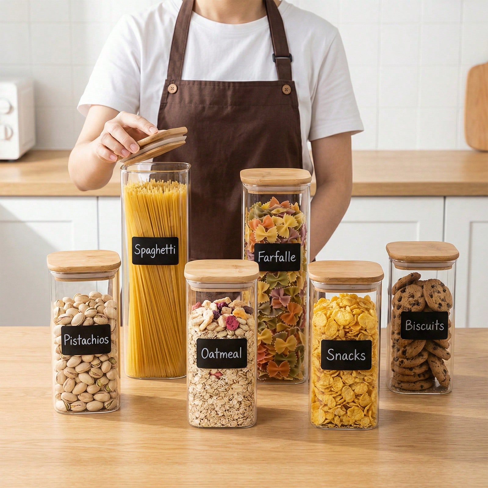 6/12 contenitori in vetro per  - Kitchen Baking Storage Containers recensione e prezzo