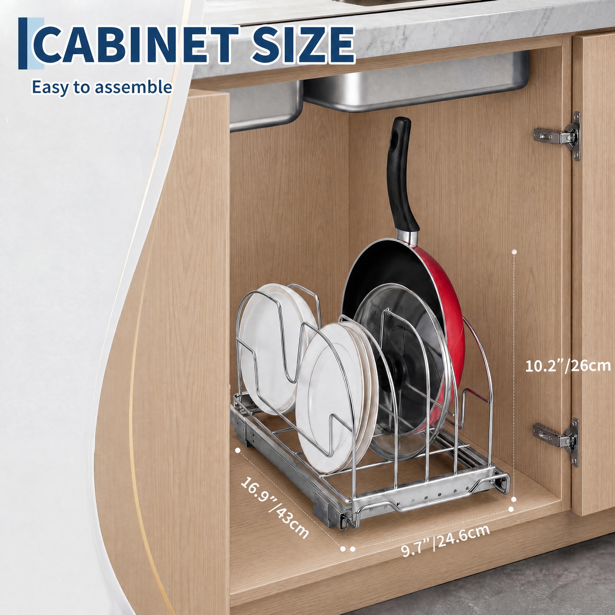 Robusto scaffale da cucina in  - Kitchen Baking Sheet Organizer recensione e prezzo