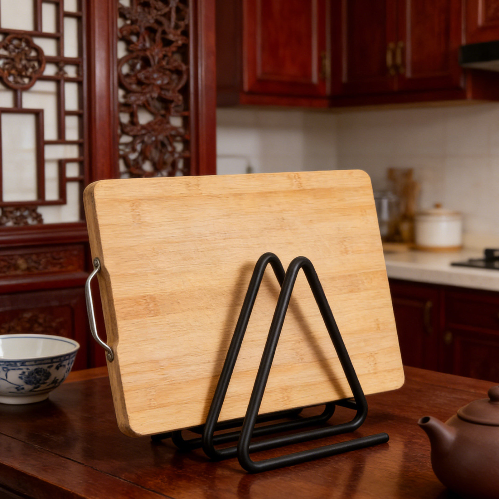 Porta-taglieri triangolare in  - Kitchen Baking Sheet Organizer recensione e prezzo