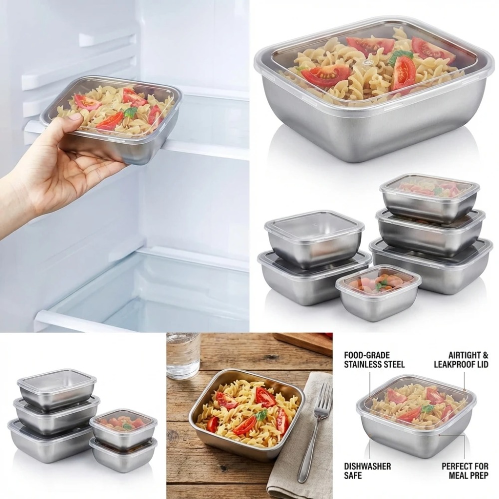 Set di 6 Contenitori per Alime - Kitchen Baking Tray Organizer recensione e prezzo