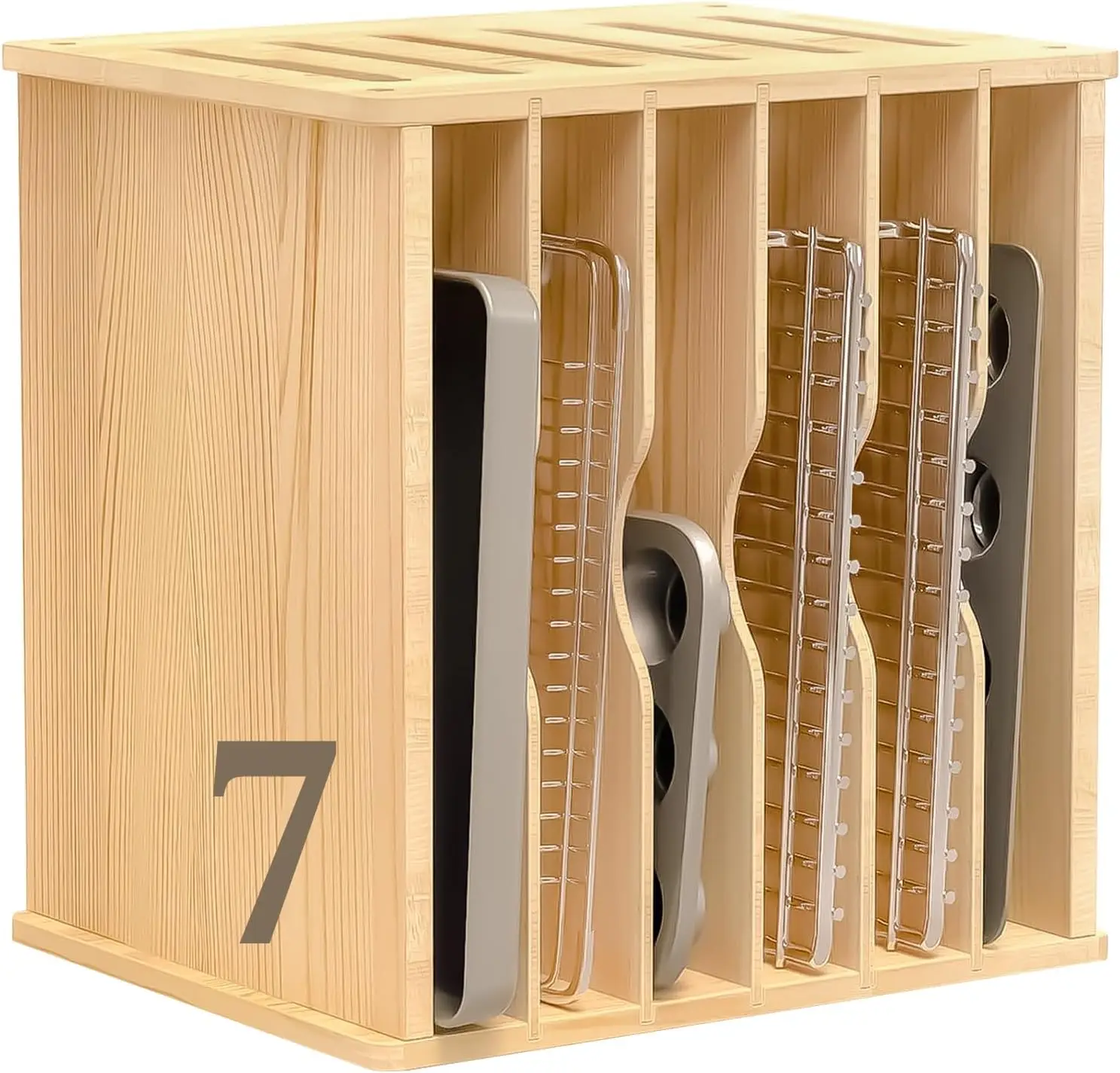Divisori in Legno per Armadiet - Kitchen Baking Sheet Organizer recensione e prezzo