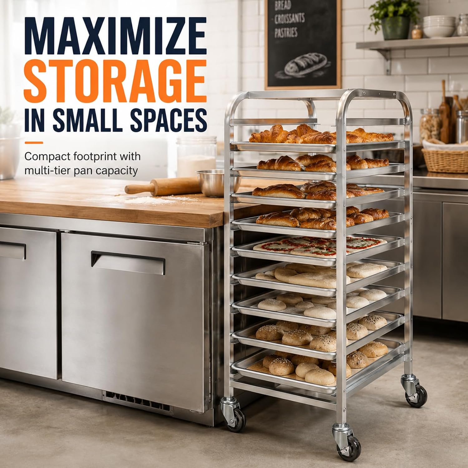 Carrello mobile per teglie in  - Kitchen Baking Sheet Organizer recensione e prezzo