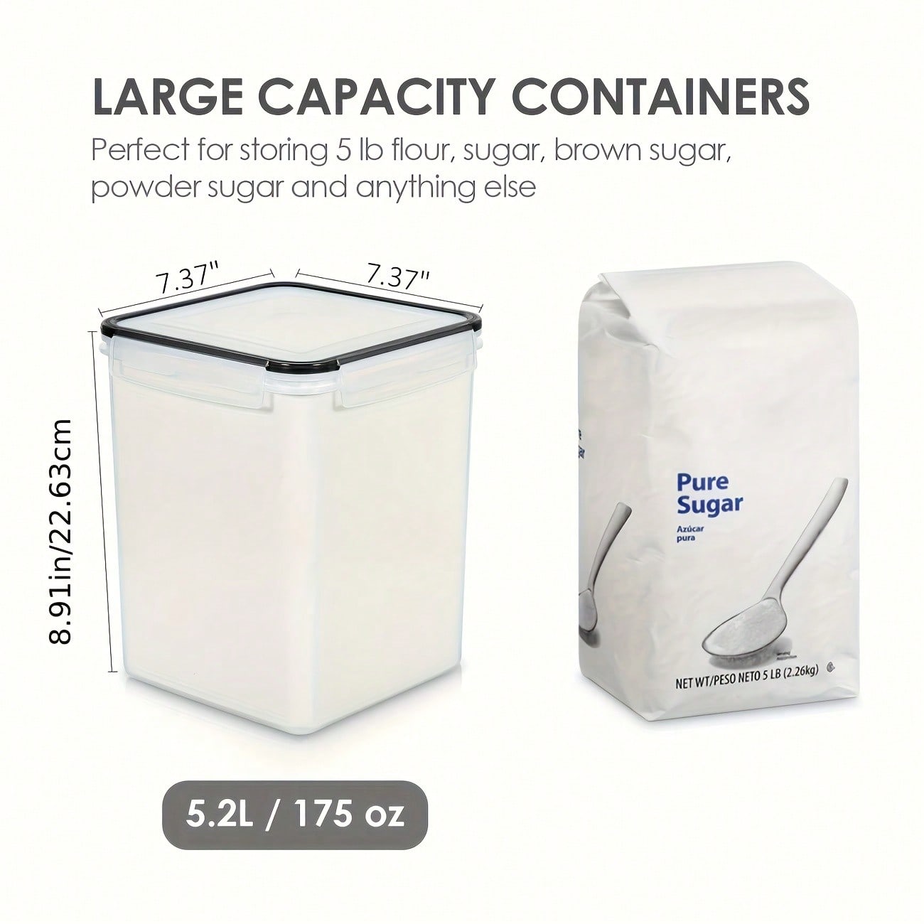 Set da 4 contenitori grandi pe - Kitchen Baking Storage Containers recensione e prezzo