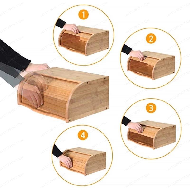 Contenitore per Pane in Bambù  - Kitchen Baking Storage Containers recensione e prezzo